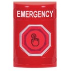 STI SS2006EM-EN Stopper Station – Red – Momentary Illumination Button – Emergency Label